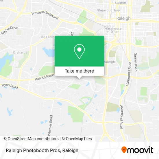 Raleigh Photobooth Pros map