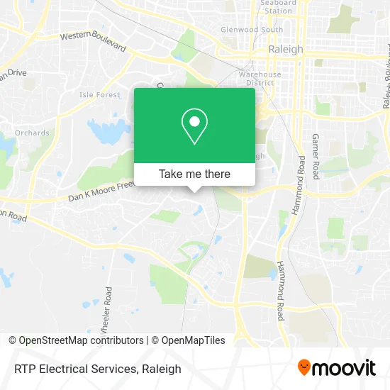 RTP Electrical Services map