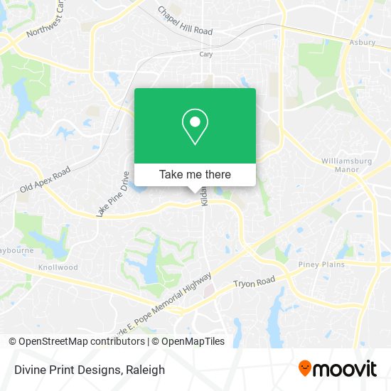 Divine Print Designs map