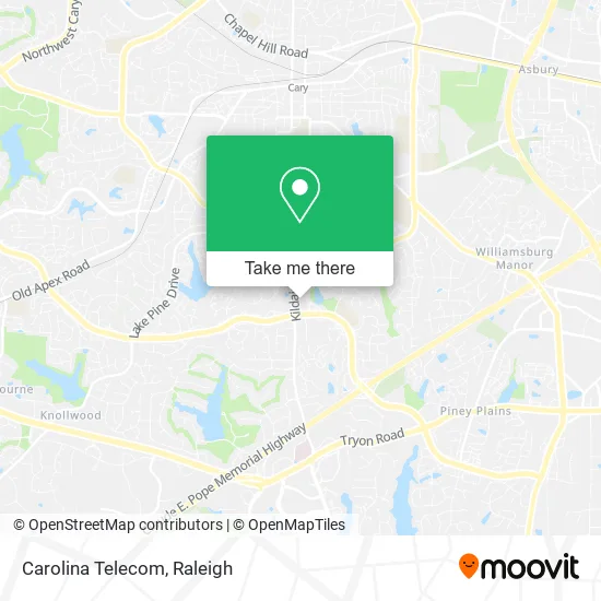 Carolina Telecom map