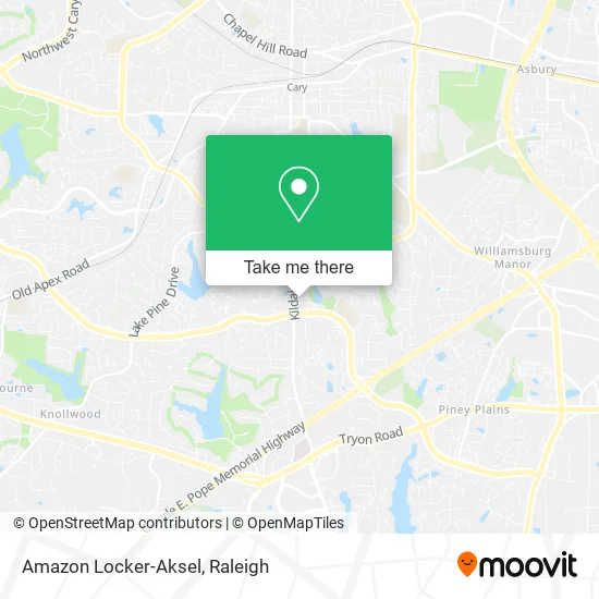Amazon Locker-Aksel map