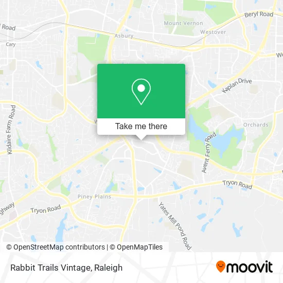 Rabbit Trails Vintage map