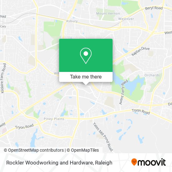 Rockler Woodworking and Hardware map