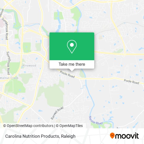 Carolina Nutrition Products map