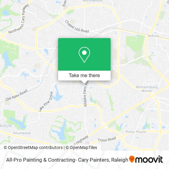 Mapa de All-Pro Painting & Contracting- Cary Painters