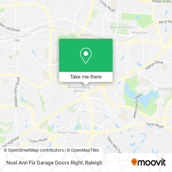 Noel Ann Fix Garage Doors Right map