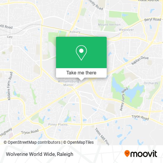 Mapa de Wolverine World Wide