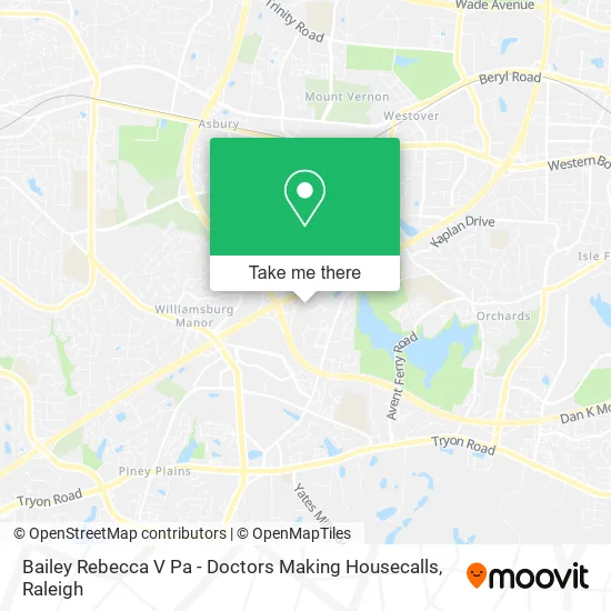 Bailey Rebecca V Pa - Doctors Making Housecalls map