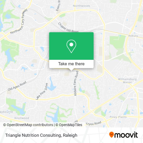 Triangle Nutrition Consulting map