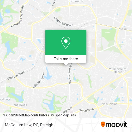 Mapa de McCollum Law, PC
