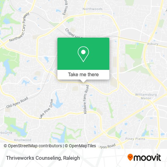 Thriveworks Counseling map