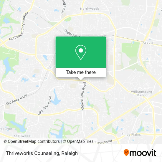 Thriveworks Counseling map