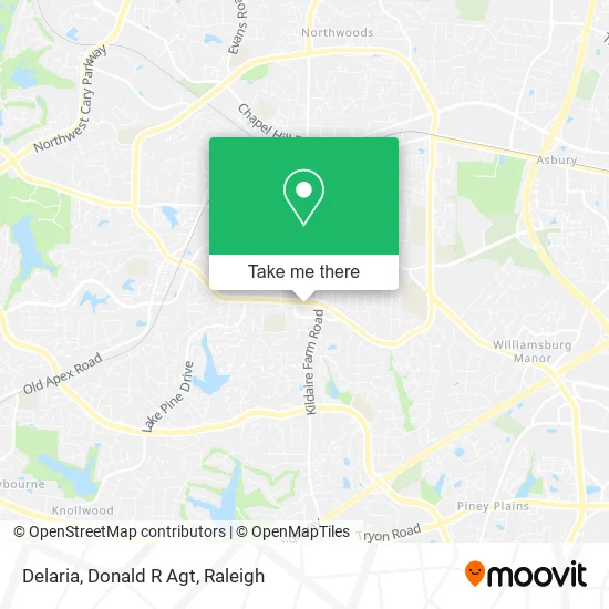 Delaria, Donald R Agt map