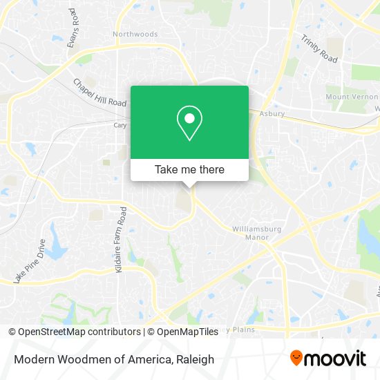 Modern Woodmen of America map