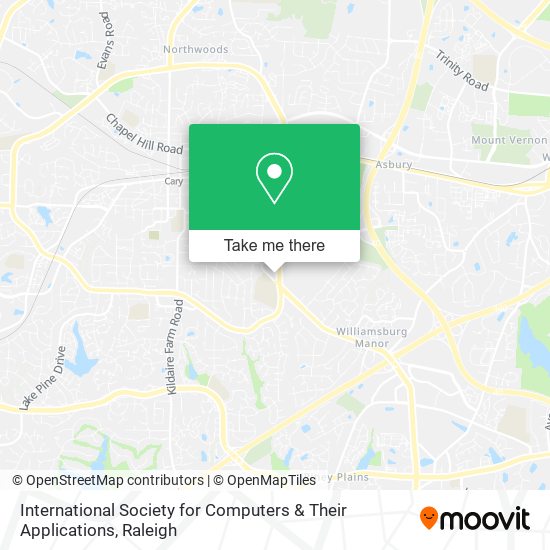 International Society for Computers & Their Applications map