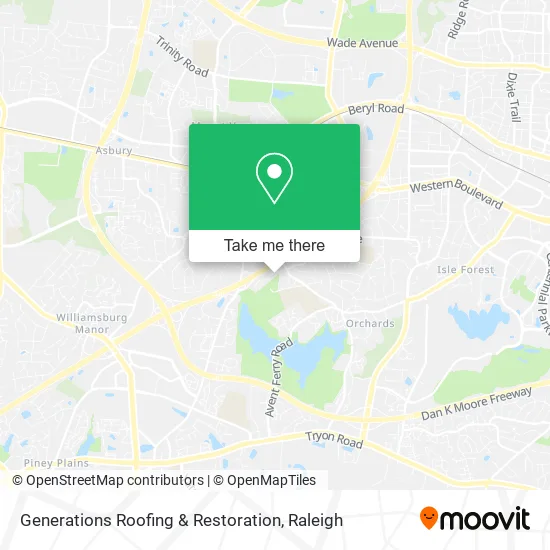 Mapa de Generations Roofing & Restoration