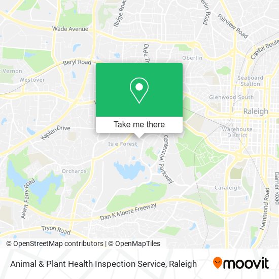 Animal & Plant Health Inspection Service map