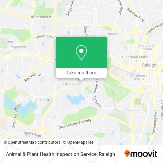 Animal & Plant Health Inspection Service map