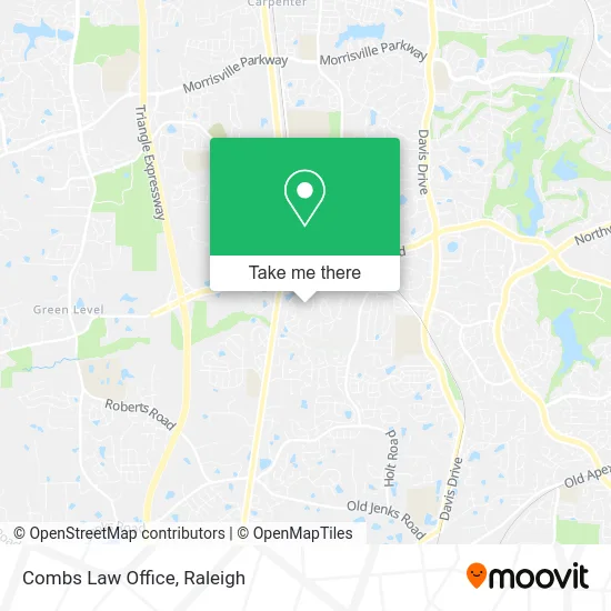 Combs Law Office map