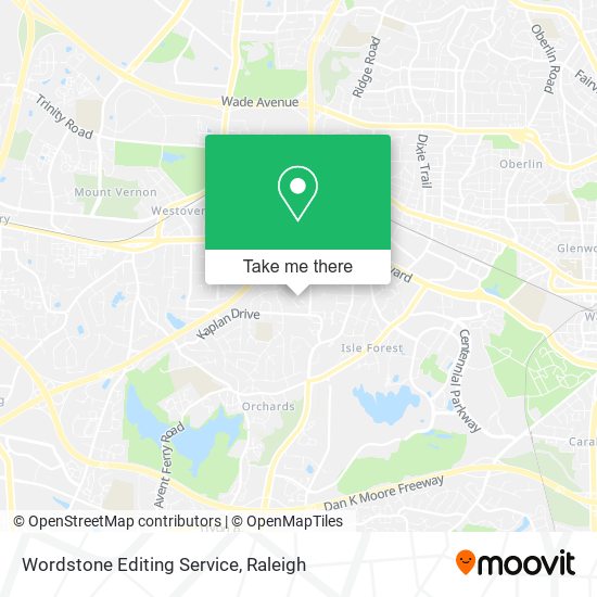 Wordstone Editing Service map