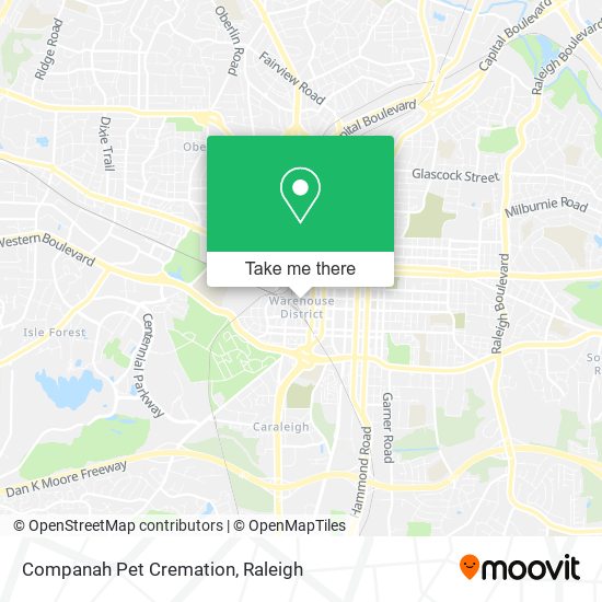 Companah Pet Cremation map