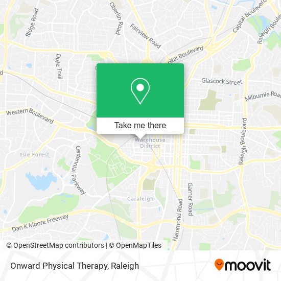 Onward Physical Therapy map