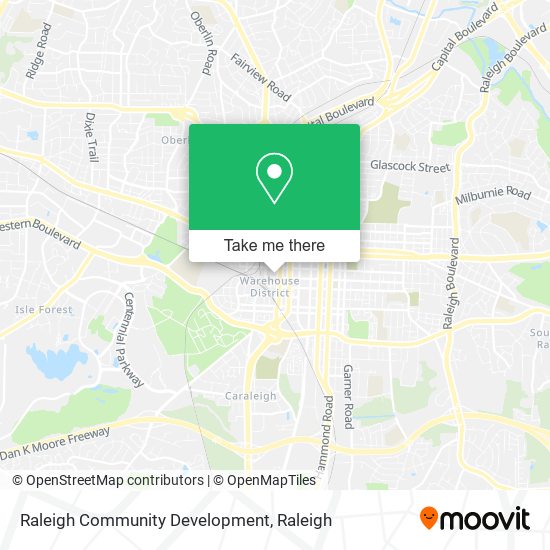 Raleigh Community Development map