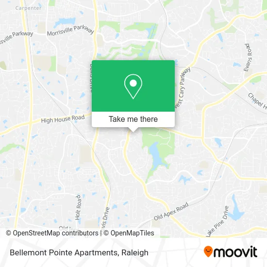 Bellemont Pointe Apartments map