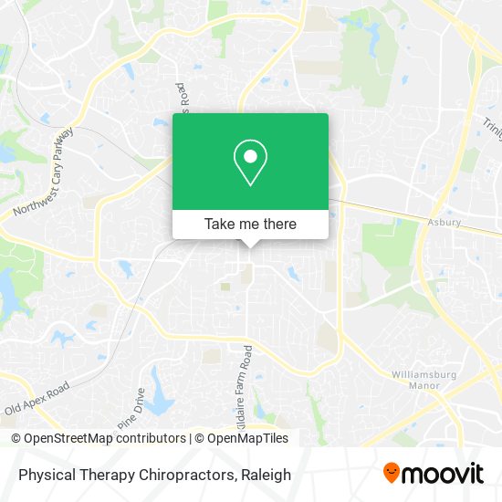 Physical Therapy Chiropractors map