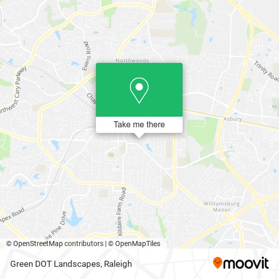 Green DOT Landscapes map