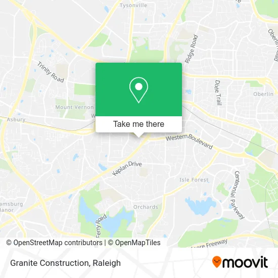 Granite Construction map