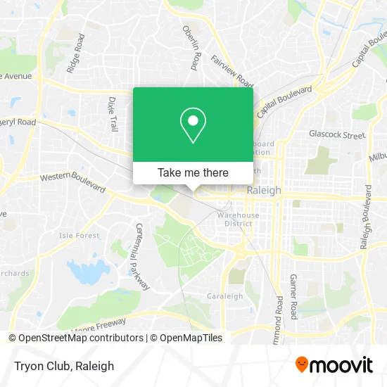 Tryon Club map