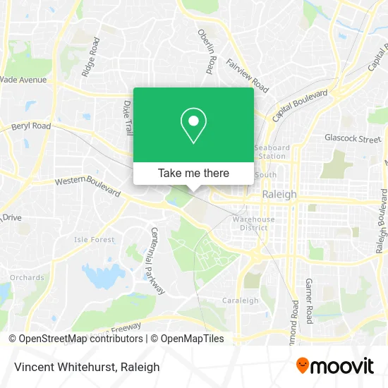 Vincent Whitehurst map