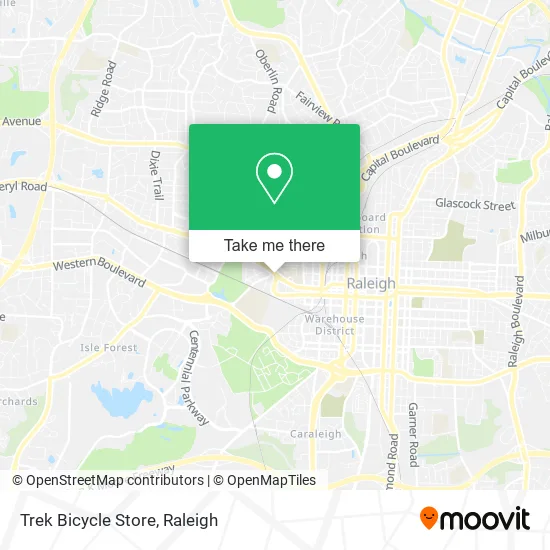 Trek Bicycle Store map