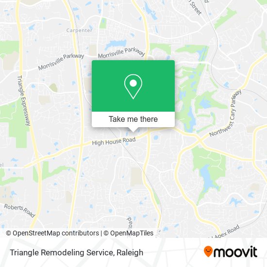 Mapa de Triangle Remodeling Service