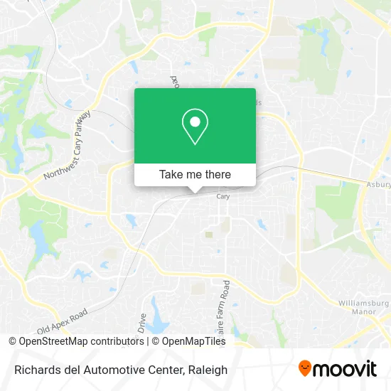 Richards del Automotive Center map