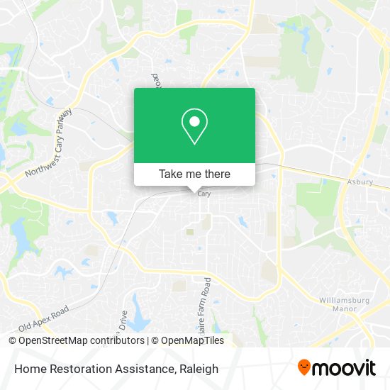 Home Restoration Assistance map