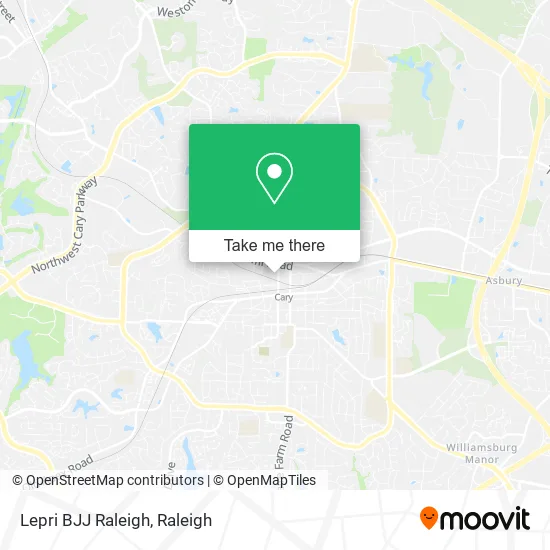 Lepri BJJ Raleigh map