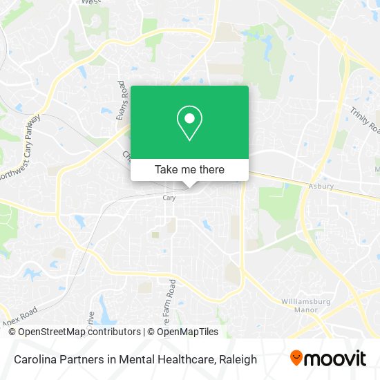 Carolina Partners in Mental Healthcare map