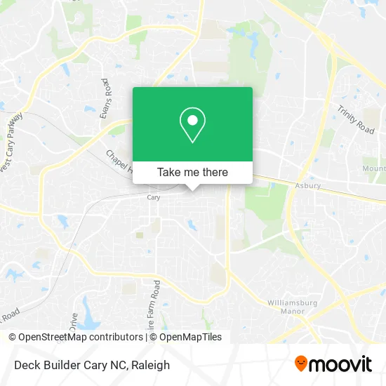 Deck Builder Cary NC map