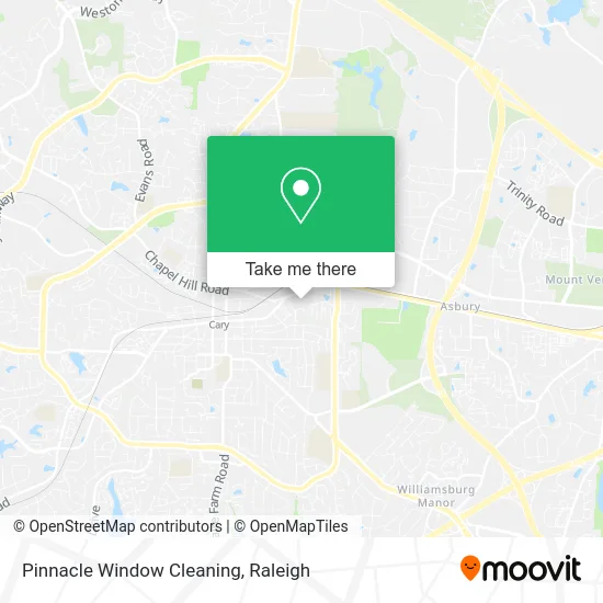Pinnacle Window Cleaning map