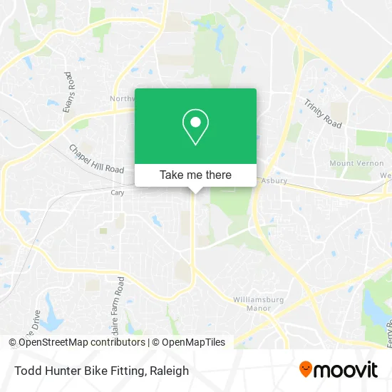 Todd Hunter Bike Fitting map