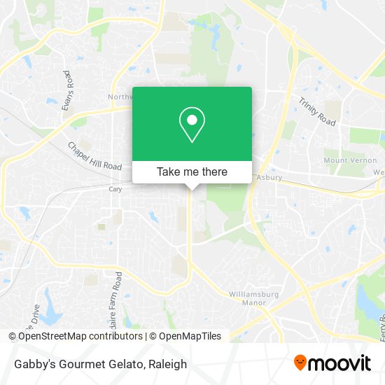 Gabby's Gourmet Gelato map