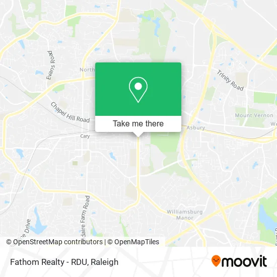 Fathom Realty - RDU map