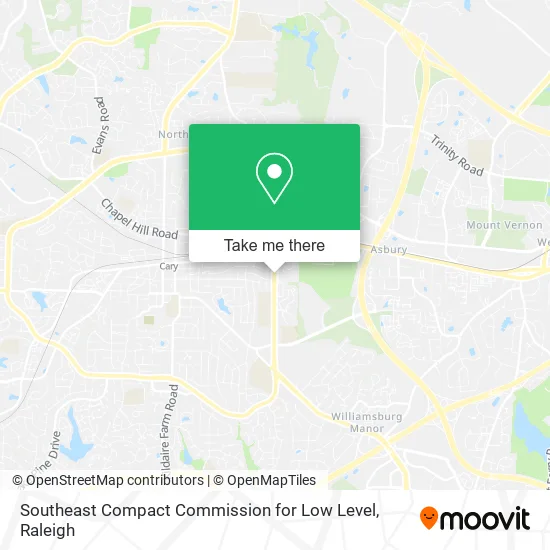 Southeast Compact Commission for Low Level map