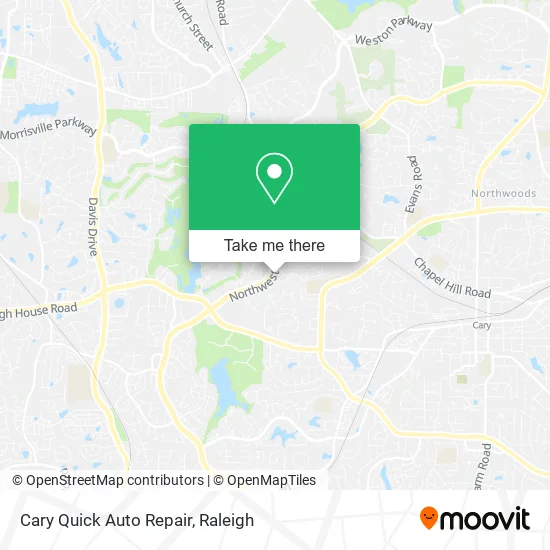 Cary Quick Auto Repair map