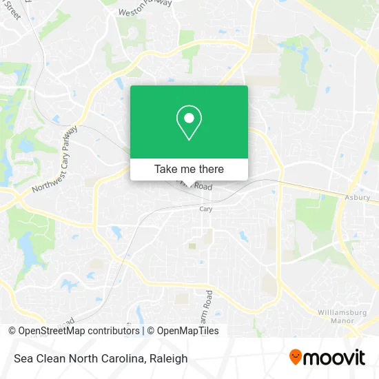 Sea Clean North Carolina map