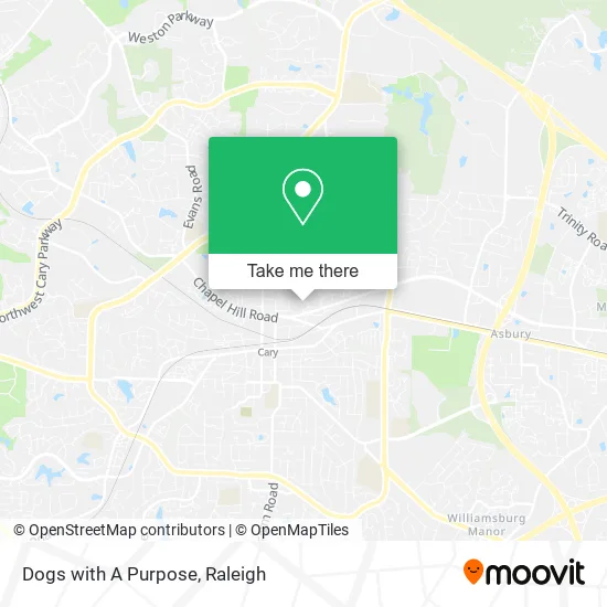 Dogs with A Purpose map