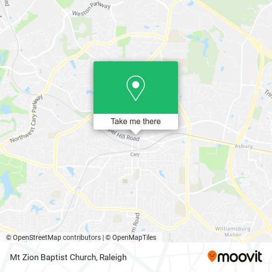 Mt Zion Baptist Church map