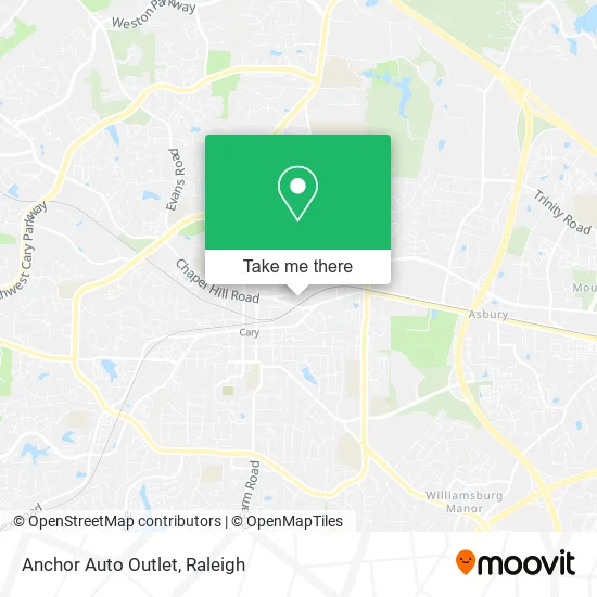 Anchor Auto Outlet map